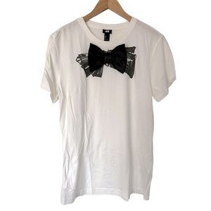Lanvin X H&M Limited EditionT-Shirt W Front Bow Detail